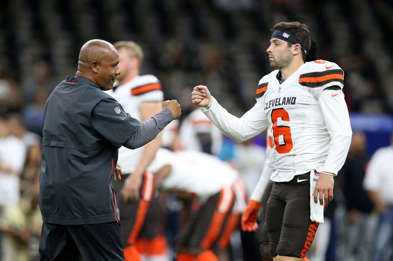 Baker Mayfield Hue Jackson Baker Mayfield Hue Jackson
