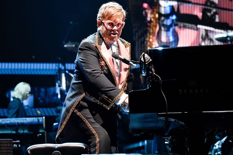 Elton John performs Elton John performs