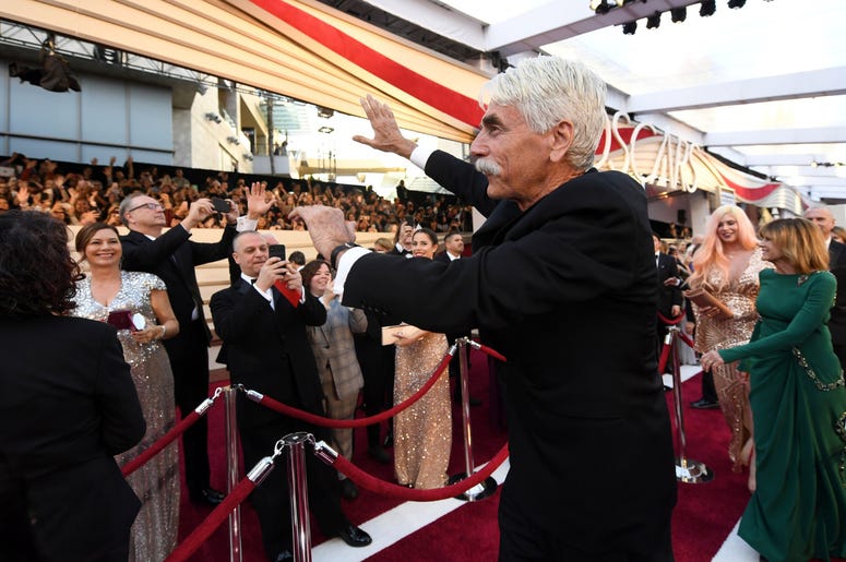 Sam Elliott arrives at the 91st Academy Awards at the Dolby Theatre. Sam Elliott arrives at the 91st Academy Awards at the Dolby Theatre.