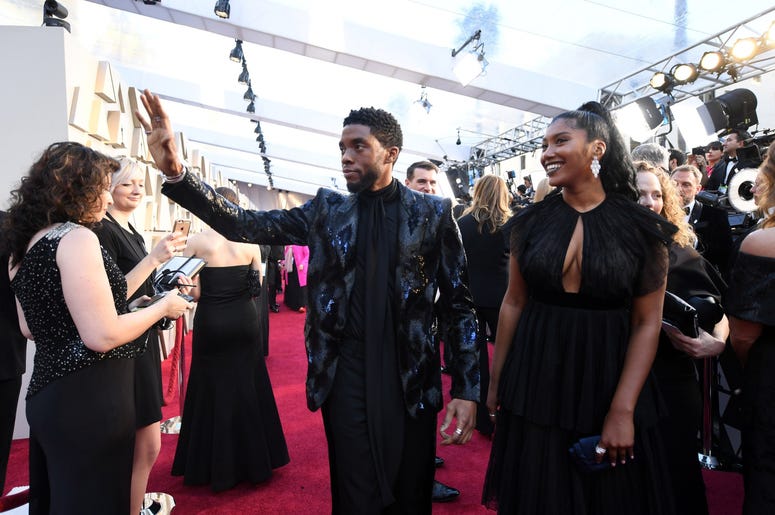Chadwick Boseman arrives at the 91st Academy Awards at the Dolby Theatre. Chadwick Boseman arrives at the 91st Academy Awards at the Dolby Theatre.