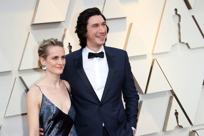 Joanne Tucker, left and Adam Driver arrive at the 91st Academy Awards at the Dolby Theatre. Joanne Tucker, left and Adam Driver arrive at the 91st Academy Awards at the Dolby Theatre.