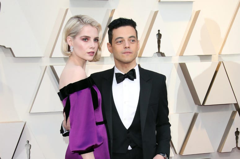 Lucy Boynton, left, and Rami Malek arrive at the 91st Academy Awards at the Dolby Theatre. Lucy Boynton, left, and Rami Malek arrive at the 91st Academy Awards at the Dolby Theatre.