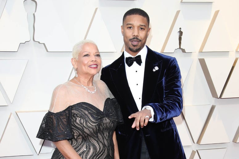 Michael B. Jordan, right, and Donna Jordan arrive at the 91st Academy Awards at the Dolby Theatre Michael B. Jordan, right, and Donna Jordan arrive at the 91st Academy Awards at the Dolby Theatre