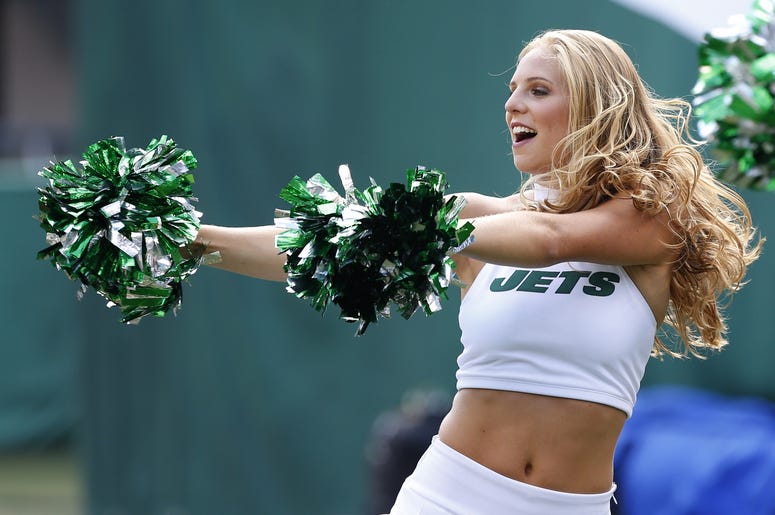 New York Jets cheerleaders during the second quarter at MetLife Stadium New York Jets cheerleaders during the second quarter at MetLife Stadium