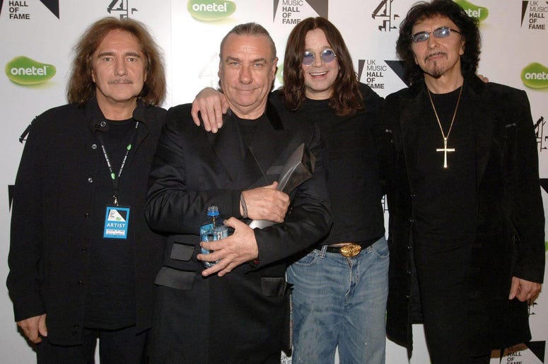 (left to right bassist Geezer Butler, drummer Bill Ward, singer Ozzy Osbourne and guitarist Tony Iommi (left to right bassist Geezer Butler, drummer Bill Ward, singer Ozzy Osbourne and guitarist Tony Iommi