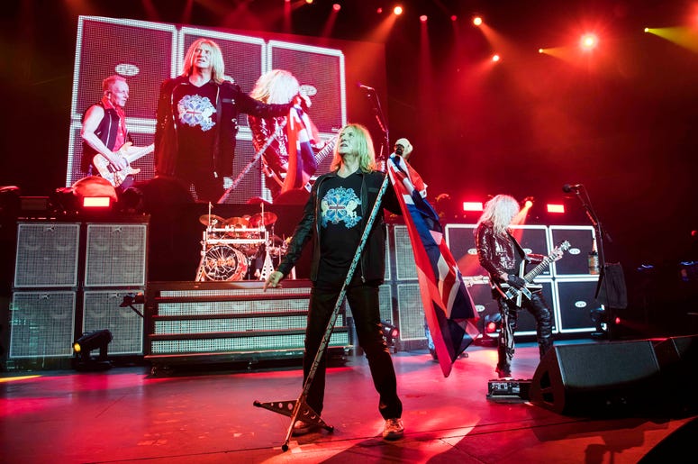 Def Leppard on stage Def Leppard on stage