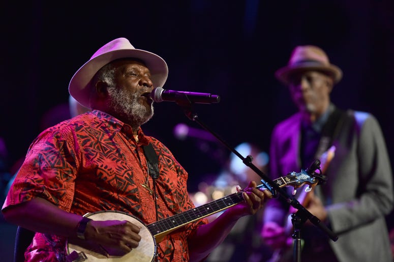 Musician Taj Mahal (l) and Keb Mo perform during the 3rd Annual LOVE ROCKS NYC concert at the Beacon Theatre in New York, NY, March 7, 2019 Musician Taj Mahal (l) and Keb Mo perform during the 3rd Annual LOVE ROCKS NYC concert at the Beacon Theatre in New York, NY, March 7, 2019