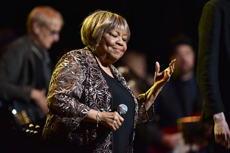 Singer Mavis Staples performs during the 3rd Annual LOVE ROCKS NYC concert at the Beacon Theatre in New York, NY, March 7, 2019. Singer Mavis Staples performs during the 3rd Annual LOVE ROCKS NYC concert at the Beacon Theatre in New York, NY, March 7, 2019.