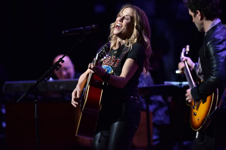 Musician Sheryl Crow performs during the 3rd Annual LOVE ROCKS NYC concert at the Beacon Theatre in New York, NY, March 7, 2019. Musician Sheryl Crow performs during the 3rd Annual LOVE ROCKS NYC concert at the Beacon Theatre in New York, NY, March 7, 2019.