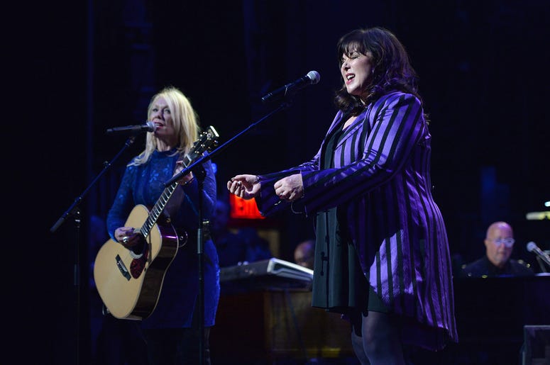 Musicians Nancy Wilson and Ann Wilson perform during the 3rd Annual LOVE ROCKS NYC concert at the Beacon Theatre in New York, NY, March 7, 2019. Musicians Nancy Wilson and Ann Wilson perform during the 3rd Annual LOVE ROCKS NYC concert at the Beacon Theatre in New York, NY, March 7, 2019.