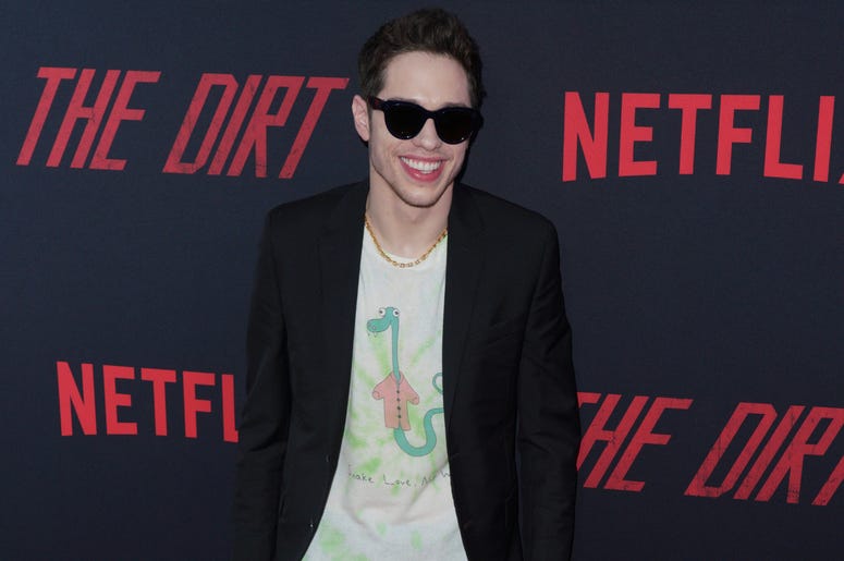 Pete Davidson at Los Angeles Premiere Of Netflix's 'The Dirt' held at The ArcLight Hollywood - Cinerama Dome on March 18, 2019 in Hollywood, CA Pete Davidson at Los Angeles Premiere Of Netflix's 'The Dirt' held at The ArcLight Hollywood - Cinerama Dome on March 18, 2019 in Hollywood, CA