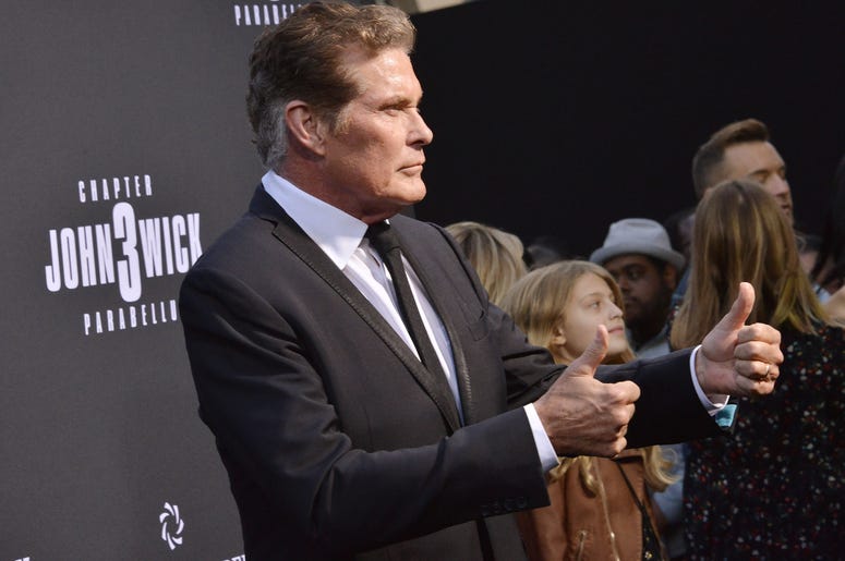 David Hasselhoff arrives at Lionsgate's "John Wick: Chapter 3 - Parabellum" Los Angeles Special Screening held at the TCL Chinese Theater in Hollywood, CA on Wednesday, May 15, 2019. David Hasselhoff arrives at Lionsgate's "John Wick: Chapter 3 - Parabellum" Los Angeles Special Screening held at the TCL Chinese Theater in Hollywood, CA on Wednesday, May 15, 2019.