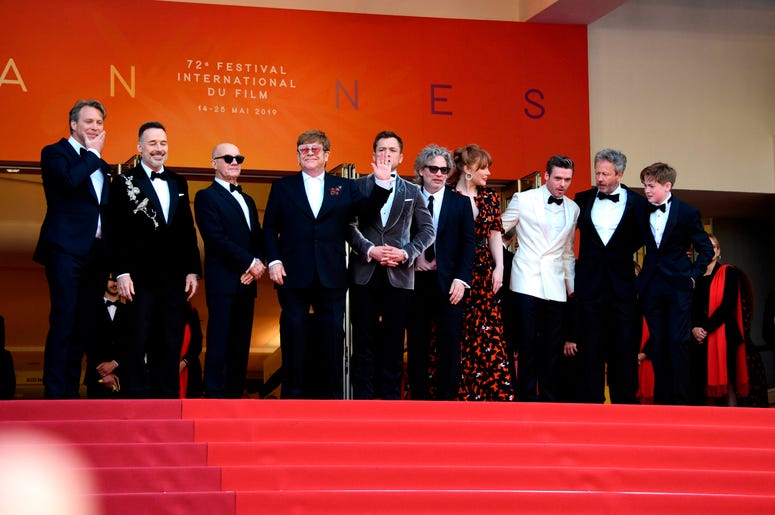 72nd Cannes Film Festival 2019, Red Carpet Rocketman. Pictured : Elton John, David Furnish, Taron Egerton, Richard Madden, Bernie Taupin, Director Dexter Fletcher, Kit Connor 72nd Cannes Film Festival 2019, Red Carpet Rocketman. Pictured : Elton John, David Furnish, Taron Egerton, Richard Madden, Bernie Taupin, Director Dexter Fletcher, Kit Connor