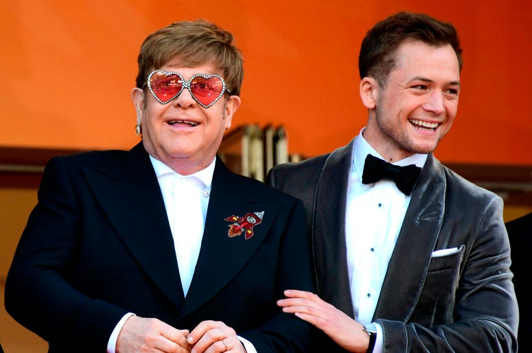 72nd Cannes Film Festival 2019, Red Carpet Rocketman. Pictured : Elton John, Taron Egerton 72nd Cannes Film Festival 2019, Red Carpet Rocketman. Pictured : Elton John, Taron Egerton