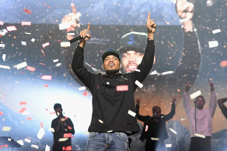 Chance The Rapper performs onstage during on September 29, 2018 at Ford Amphitheater at Coney Island Boardwalk in Brooklyn, New York. Chance The Rapper