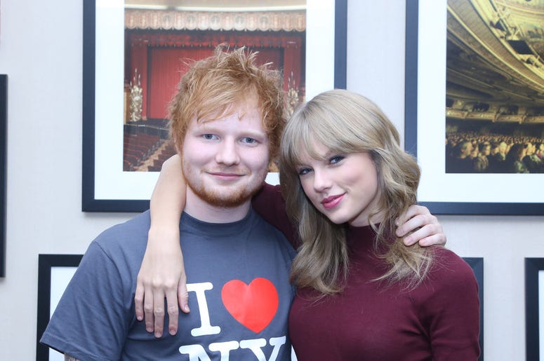 Taylor Swift and Ed Sheeran