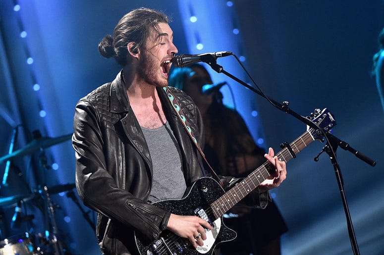 Singer Hozier performs onstage during the VH1 Big Music in 2015: You Oughta Know Concert Singer Hozier performs onstage during the VH1 Big Music in 2015: You Oughta Know Concert