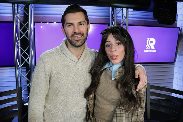 Camila Cabello with Mike Adam in the RADIO.COM Theater