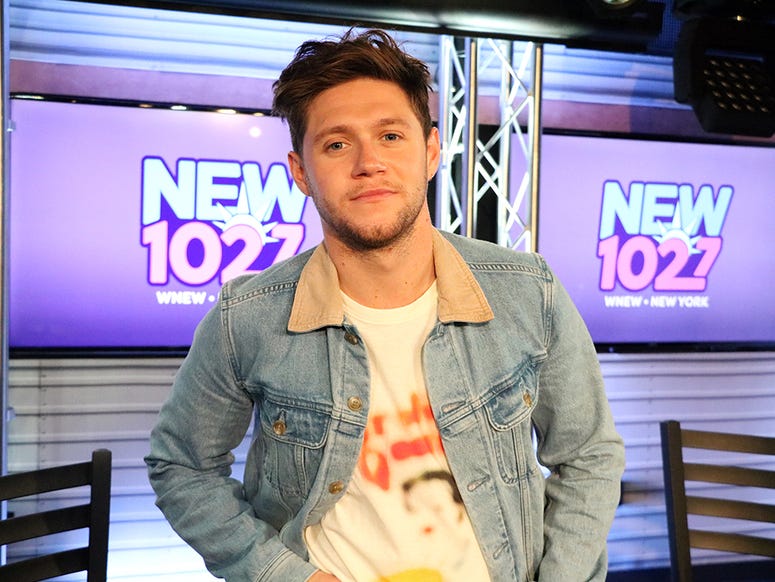 Niall Horan in the RADIO.COM Theater with NEW 102.7's Karen Carson