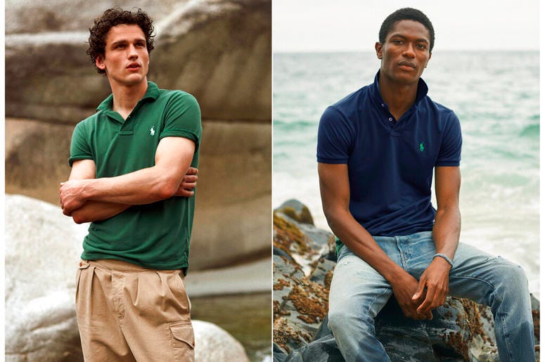 Ralph Lauren shows Polo shirts made from recycled plastic bottles