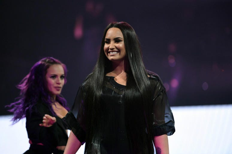 Demi Lovato performs at American Airlines Arena Demi Lovato performs at American Airlines Arena