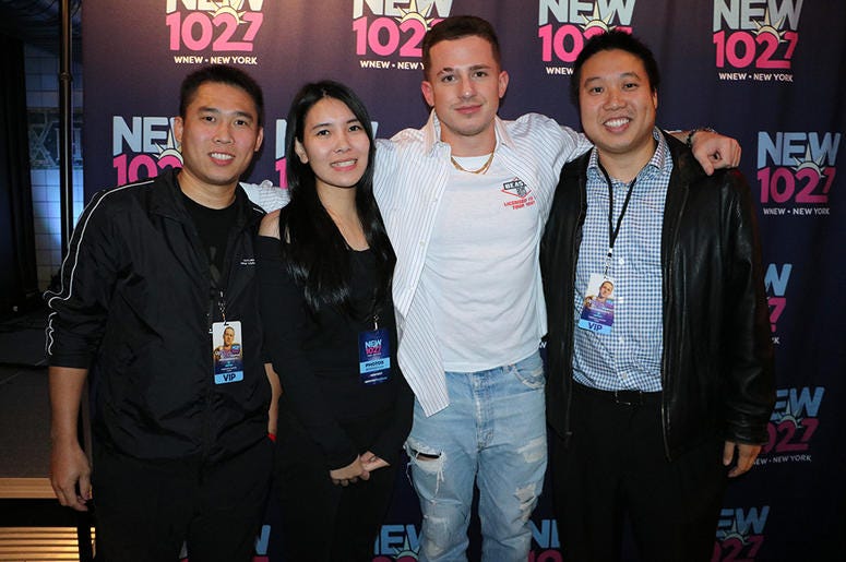 Charlie Puth meets fans in the RADIO.COM Theater at NEW 102.7's 'Up Close & Personal'