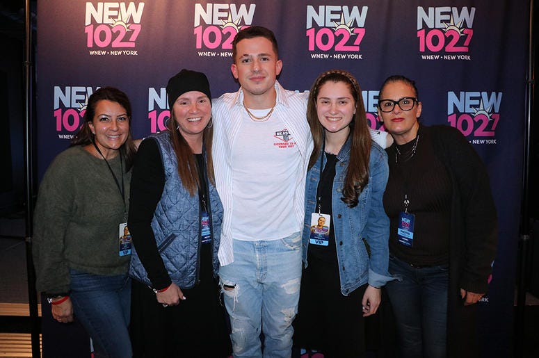 Charlie Puth meets fans in the RADIO.COM Theater at NEW 102.7's 'Up Close & Personal'