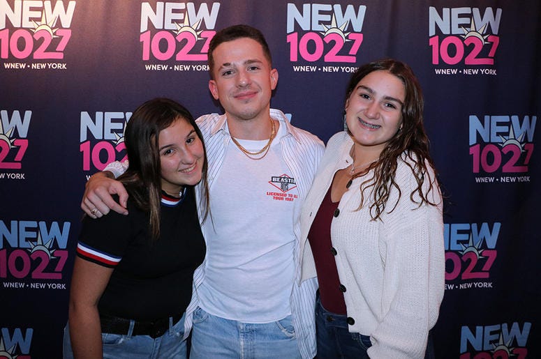 Charlie Puth meets fans in the RADIO.COM Theater at NEW 102.7's 'Up Close & Personal'
