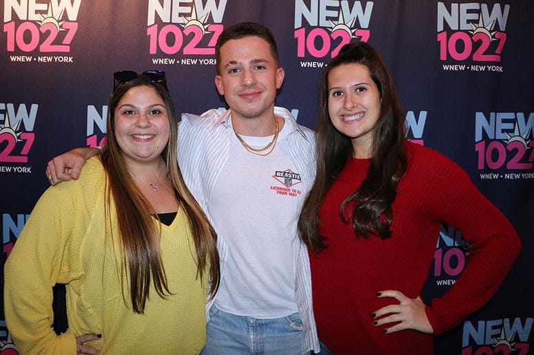 Charlie Puth meets fans in the RADIO.COM Theater at NEW 102.7's 'Up Close & Personal'