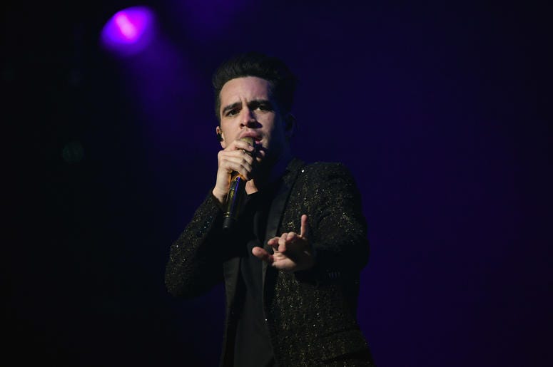 Brendon Urie of Panic! at the Disco performs at BB&T Center Brendon Urie of Panic! at the Disco performs at BB&T Center
