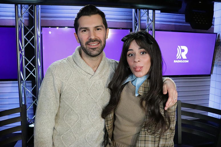Camila Cabello with Mike Adam in the RADIO.COM Theater