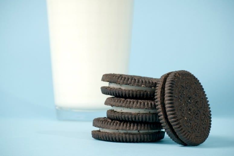 Oreos and milk Oreos and milk