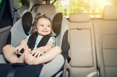girl in car seat girl in car seat