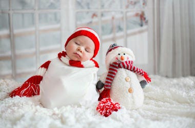 baby in snowman outfit baby in snowman outfit