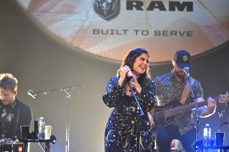 Lady Antebellum performs on stage in Detroit