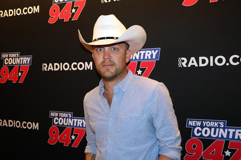 Justin Moore Meets Fans At NY's Country 94.7