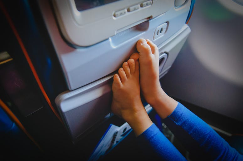 feet on a plane feet on a plane