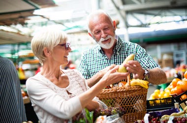 elderly shoppers elderly shoppers