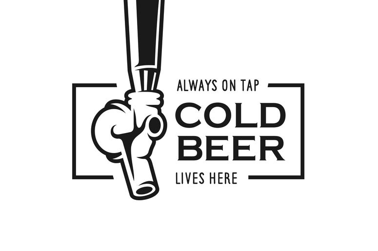 cold beer sign cold beer sign