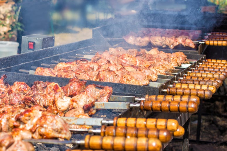 bbq on a grill bbq on a grill