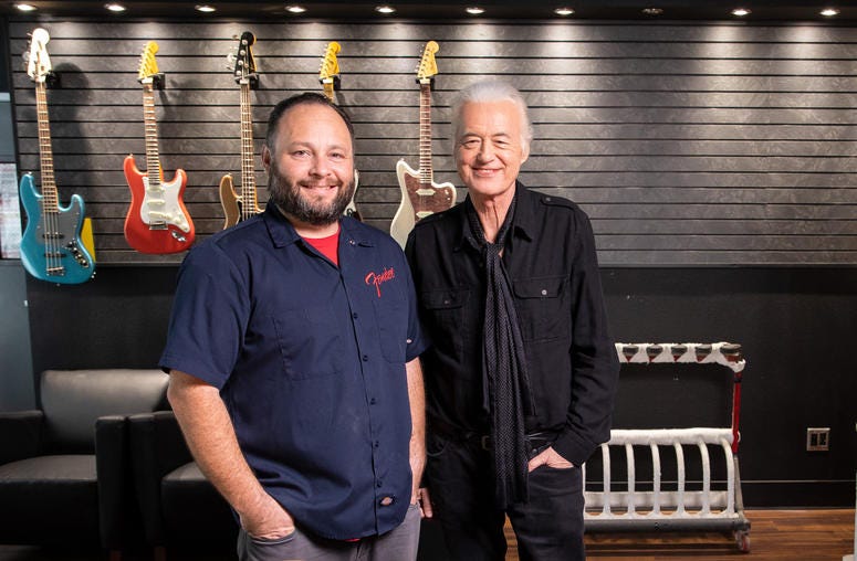 Paul Waller and Jimmy Page Paul Waller and Jimmy Page