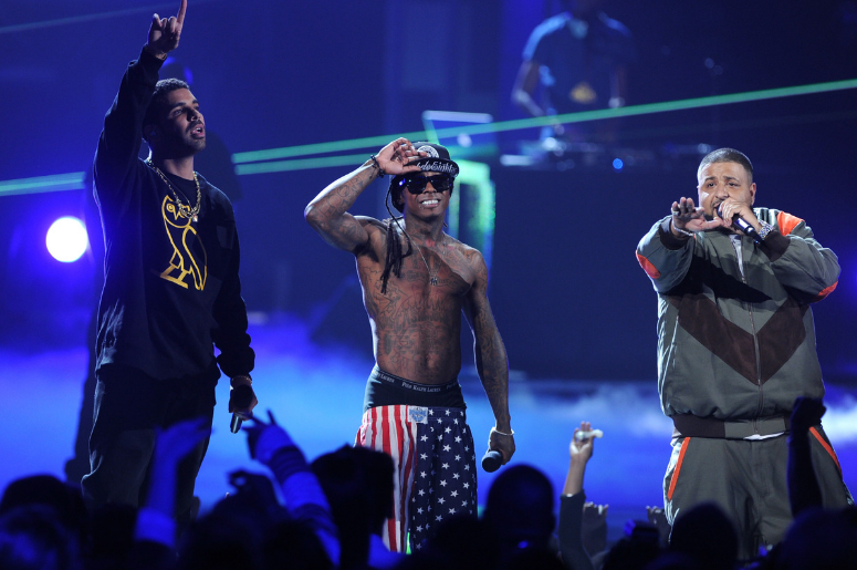 Drake, Lil Wayne, and DJ Khaled perform onstage during the BET Awards '11 Drake, Lil Wayne, and DJ Khaled perform onstage during the BET Awards '11