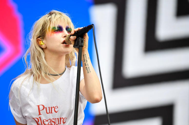Hayley Williams of Paramore at Bonnaroo Hayley Williams of Paramore at Bonnaroo