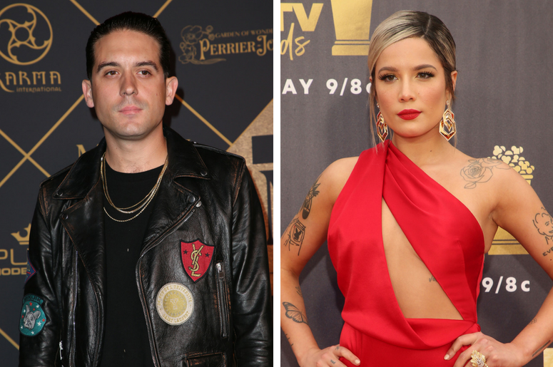 G-Eazy | Halsey 25 June 2017 - Hollywood, California - G-Eazy. 2017 MAXIM Hot 100 Party held at the Hollywood Palladium. / 16 June 2018- Santa Monica, California - Halsey. 2018 MTV Movie And TV Awards held at Barker Hangar.