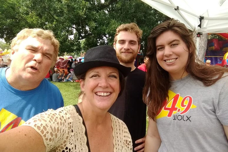 WOLX team at Sweet Corn Festival with Jim, Teri, Jordan, Rachel WOLX team at Sweet Corn Festival with Jim, Teri, Jordan, Rachel