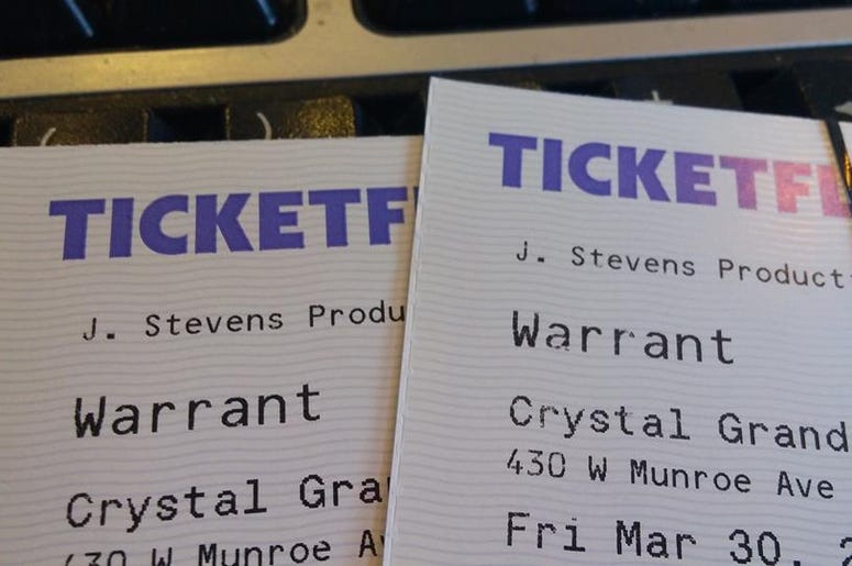 WARRANT Tickets WARRANT Tickets