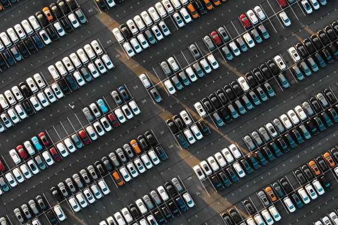 Many new cars