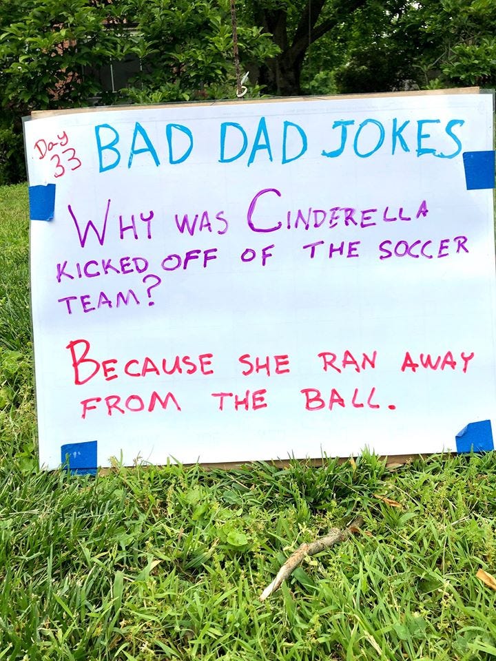 One of Tom Schruben's Dad Jokes