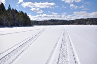 snowmobile tracks