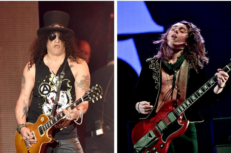 Slash and Jake Kiszka of Greta Van Fleet Slash and Jake Kiszka of Greta Van Fleet